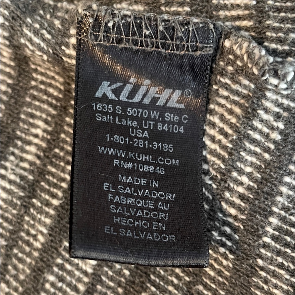 Kuhl Open-Front Women's Cardigan Olive & White - Picture 9 of 10